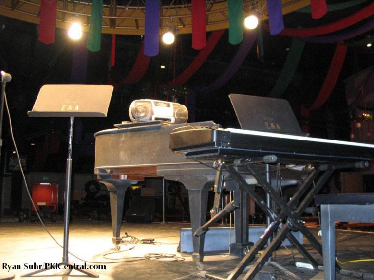 Grand Piano and Keyboard in the Winter Festhaus